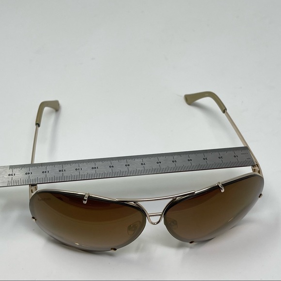 Bebe Sunglasses Aviator BB 7032  Womens Eyewear Fashion Oversized Gold Brown - Picture 11 of 14